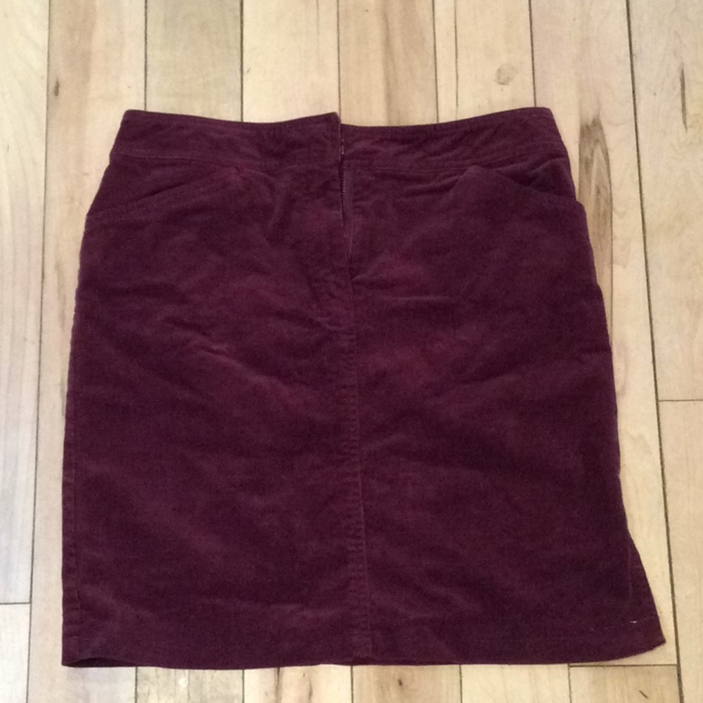 Jcrew maroon corduroy skirt